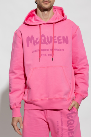 ALEXANDER MCQUEEN｜HOOD/ZIP-UP (688715 QTZ81 0901) McQueen - Cotton hoodie black - The Corner
